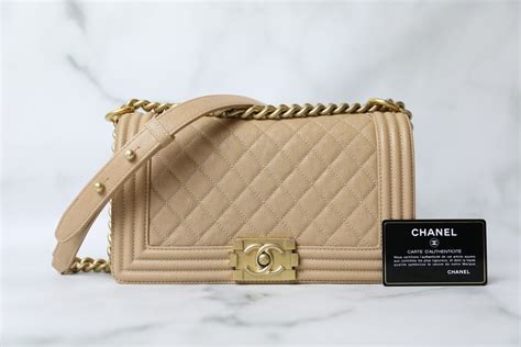 chanel boy beige caviar gold|BOY CHANEL .